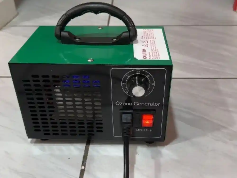 Ozone generator or hydroxyl deodorizing equipment running in a sealed residential room — Smoke Odor Removal in Fairfax, VA